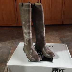 Frye Paige Riding Boot Gray
